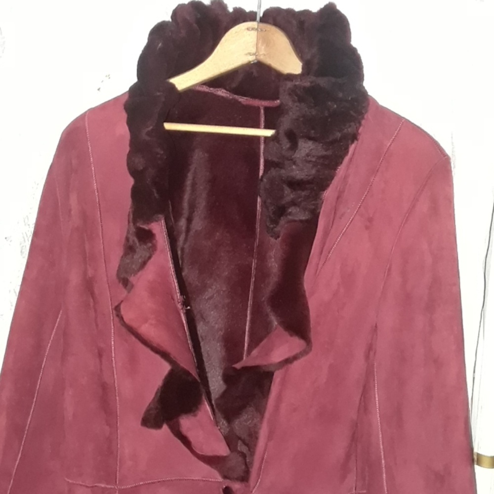 Custom full length shearling/fur coat